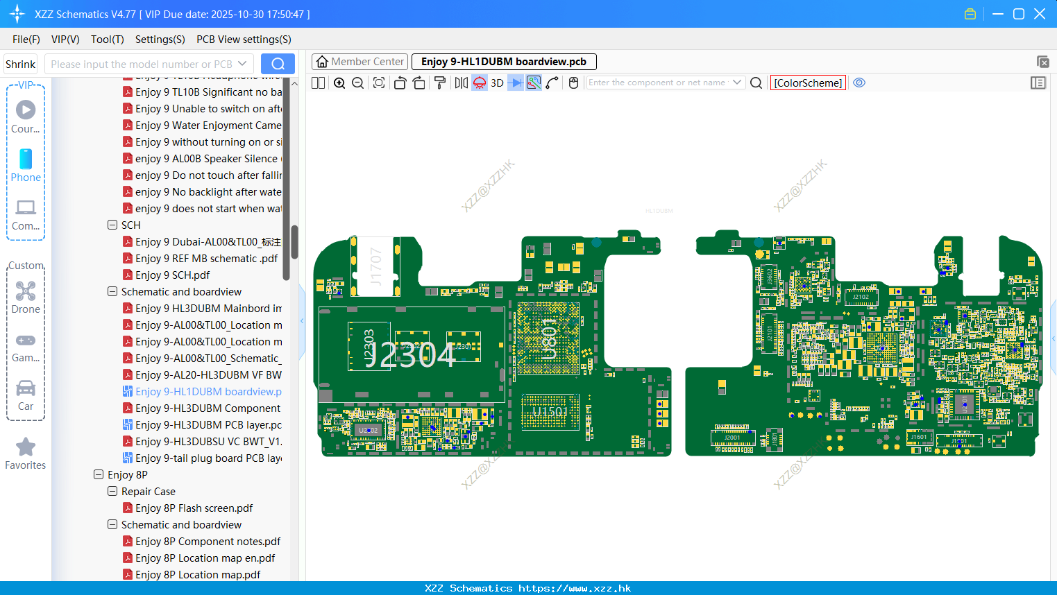 Huawei Enjoy 9-HL1DUBM Boardview